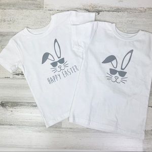 Boys Happy Easter Cool Bunny Tee 4T